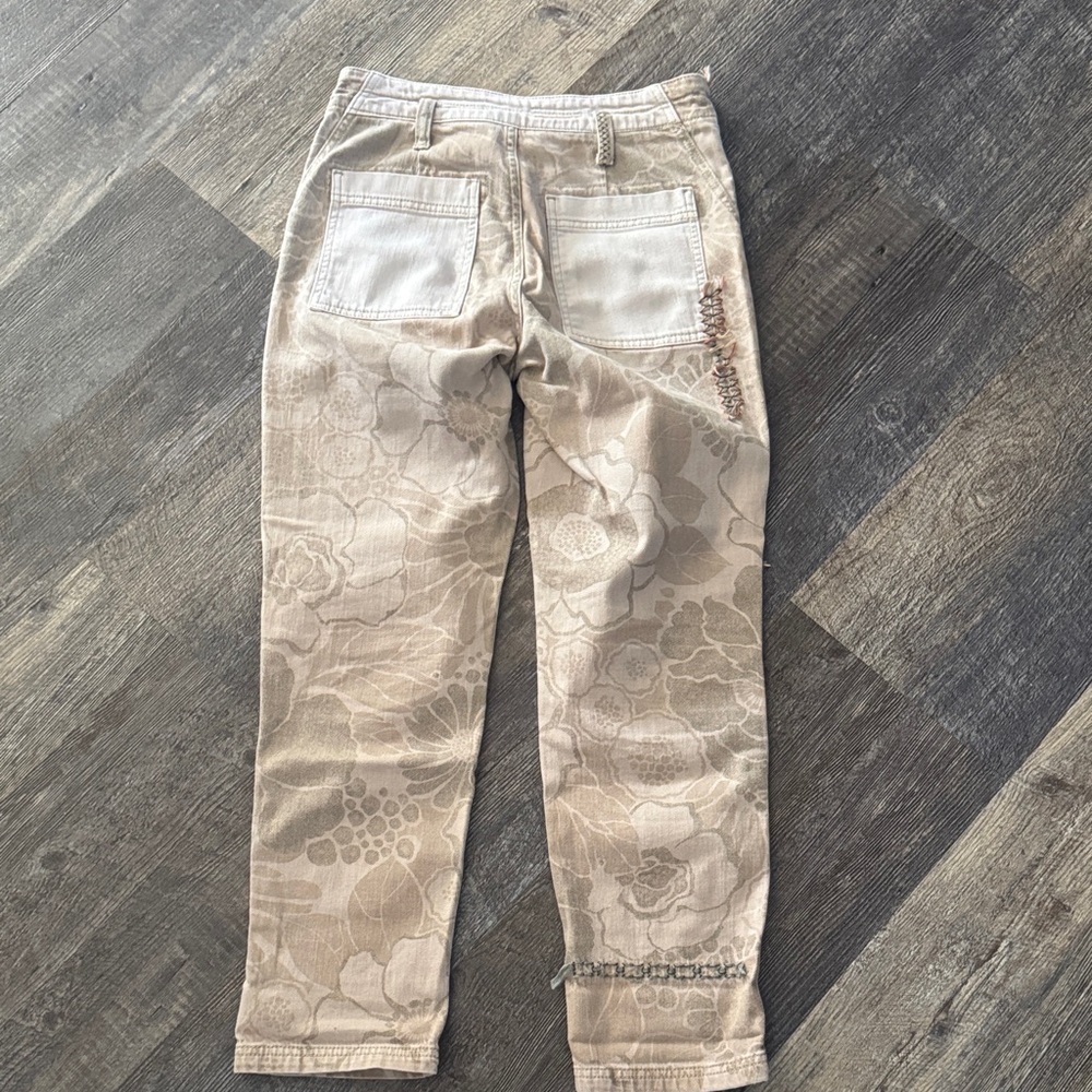 Beige Patchwork Cargo Pants - image 3